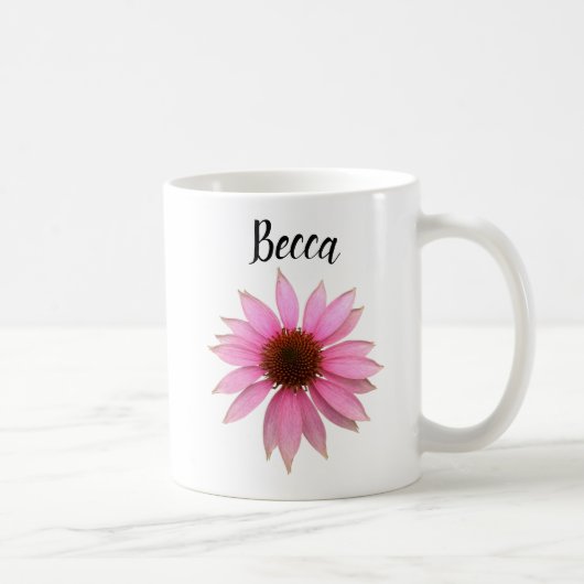 Bright Purple Coneflower Personnalisé Mug (Droite)