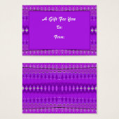 Bright Purple étiquettes cadeaux (Devant & derrière)