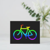 Bright Rainbow Bicycle Briefkaart (Staand voorkant)