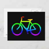 Bright Rainbow Bicycle Briefkaart (Voorkant / Achterkant)