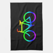 Bright Rainbow Bicycle Theedoek (Verticaal)