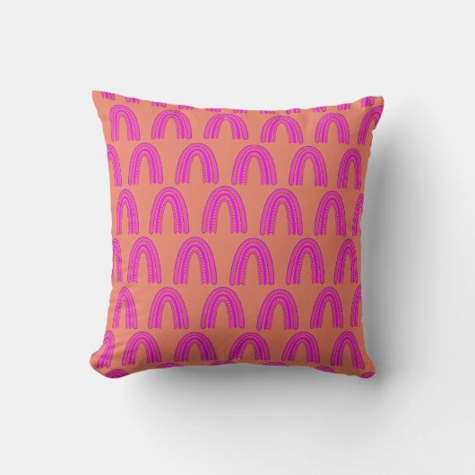 Bright Rainbow Design Sierkussen (Voorkant)