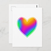 Bright Rainbow Heart Blank Briefkaart (Voorkant / Achterkant)