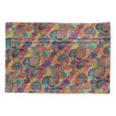 Bright Rainbow Paisley Kussensloop (Achterkant)