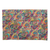 Bright Rainbow Paisley Kussensloop (Voorkant)