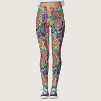 Bright Rainbow Paisley