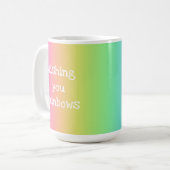 Bright Rainbow "Wishing You Rainbows" Mug (Devant gauche)