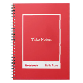 Bright Red Block Quote Classic Notitieboek