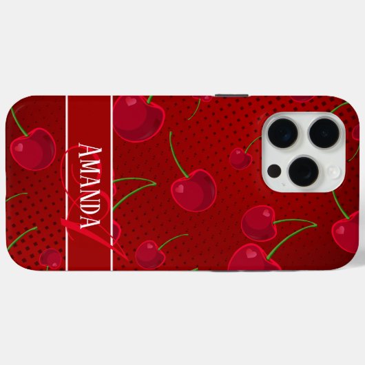 Bright Red Cherries Case-Mate iPhone Case (Achterkant (horizontaal))