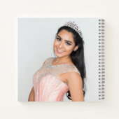 Bright Red Floral Quinceanera Carnet du livre d'or (Dos)