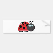 Bright Red Lady Bug Bumpersticker (Voorkant)