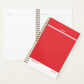 Bright Red Minimalist Planner (Display)