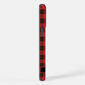  Bright Red Roze Zwart Geruit iPhone Hoesje (Rechterkant)