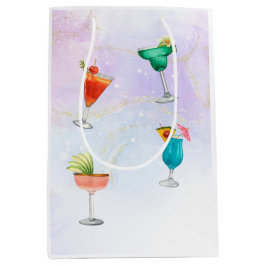 Bright regenboog cocktail party leuke drinken medium cadeauzakje