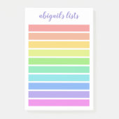 Bright regenbooglijst - Aangepaste naam Post-it® Notes (Voorkant)
