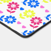 Bright Retro Floral Pattern avec Coeurs (Coin)