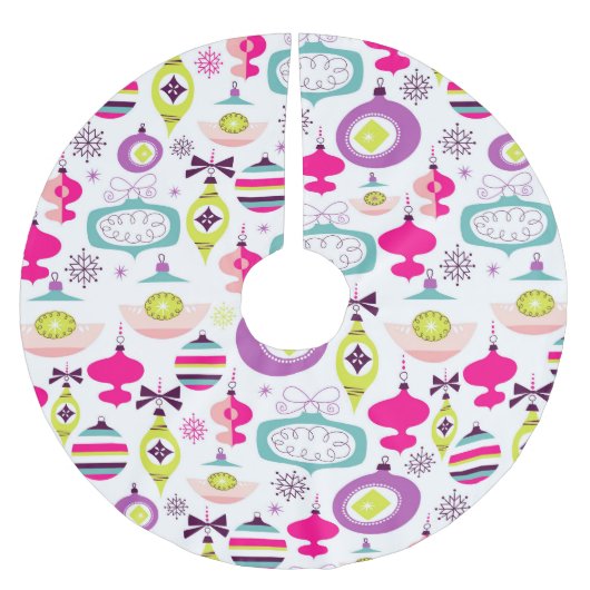 Bright Retro kerstversieringen Kerstboom Rok (Voorkant)