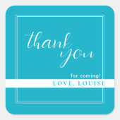 Bright Rich Sky BlueMerci Sticker (Devant)