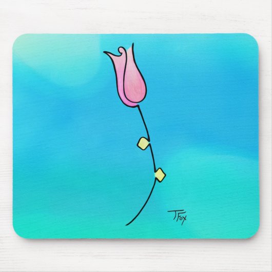 Bright Roos Mousepad Muismat (Voorkant)