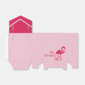 Bright roze Flamingo Birthday Bedankdoosjes (Uitgevouwen)