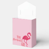 Bright roze Flamingo Birthday Bedankdoosjes (Geopend)