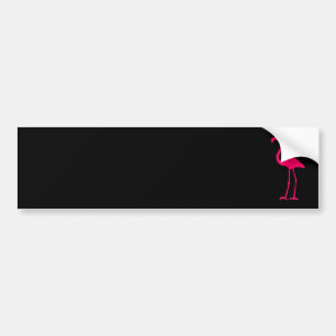 Bright roze flamingo bumpersticker