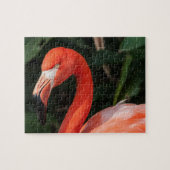 Bright roze flamingo legpuzzel (Horizontaal)