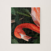 Bright roze flamingo legpuzzel (Verticaal)