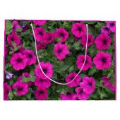 Bright roze Petunias Floral Groot Cadeauzakje (Achterkant)