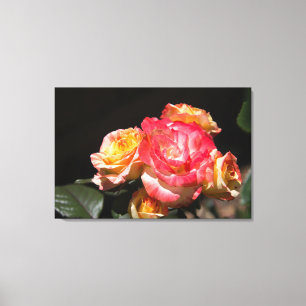 Bright Rozen Bouquet Canvas Afdruk