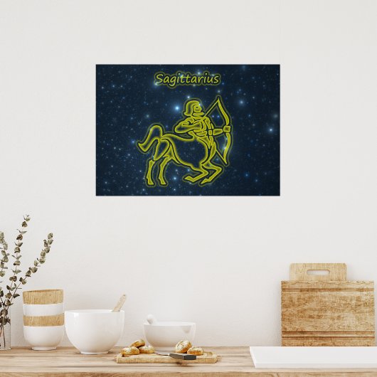 Bright Sagittarius Poster (Keuken)