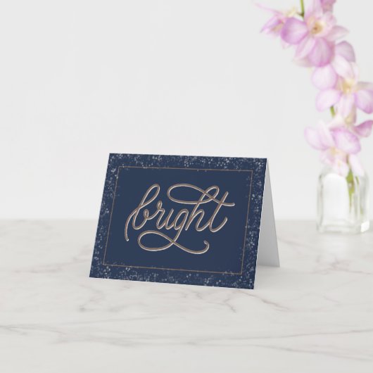 Bright script vakantiekaart met bokeh sterrenrand kaart (Orchidee)