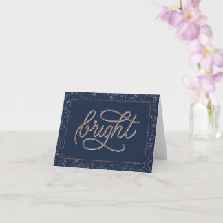 Bright script vakantiekaart met bokeh sterrenrand kaart