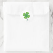 Bright Shamrock Saint Patrick's Ronde Sticker (Tas)