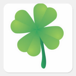 Bright Shamrock Saint Patrick's Vierkante Sticker