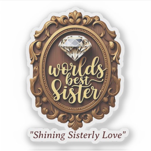 'Bright Sister Affection' Sticker (Voorkant)