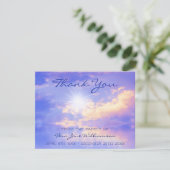 Bright Sky over Serene Water Afkomst Dank u Bedankkaart (Staand voorkant)