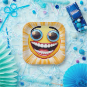 Bright Smile Emoji Paper Bord (Feest)