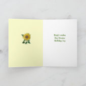 Bright Smiles Sunflower Carte d'anniversaire (Intérieur)