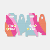 Bright Smiley Five is een Vibe Favor Box Bedankdoosjes (Uitgevouwen)