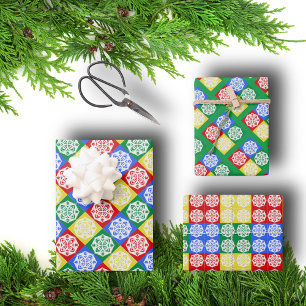 Bright Snowflakes Inpakpapier Vel