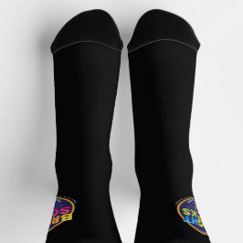 Bright Socks Dark Carbon With Logo Sokken