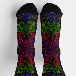 Bright Socks Elaborate Seamless Patterns 0039302 Sokken
