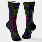 Bright Socks Elaborate Seamless Patterns 0039302 Sokken (Gebogen)