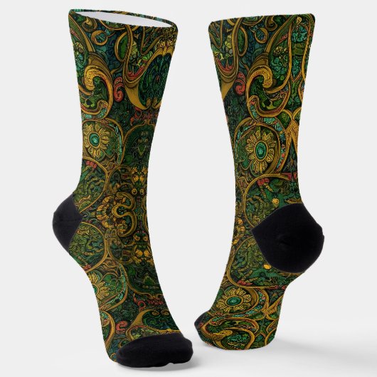 Bright Socks Elaborate Seamless Patterns 0039305 Sokken (Gebogen)