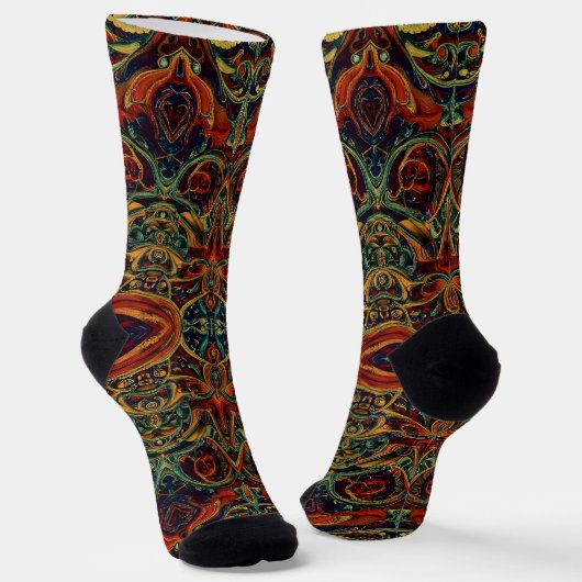 Bright Socks Elaborate Seamless Patterns 0039312 Sokken (Gebogen)