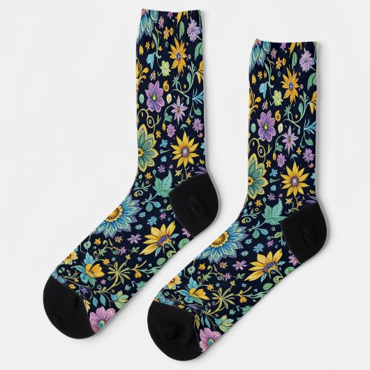 Bright Socks Elaborate Seamless Patterns 0039342 Sokken (Links)