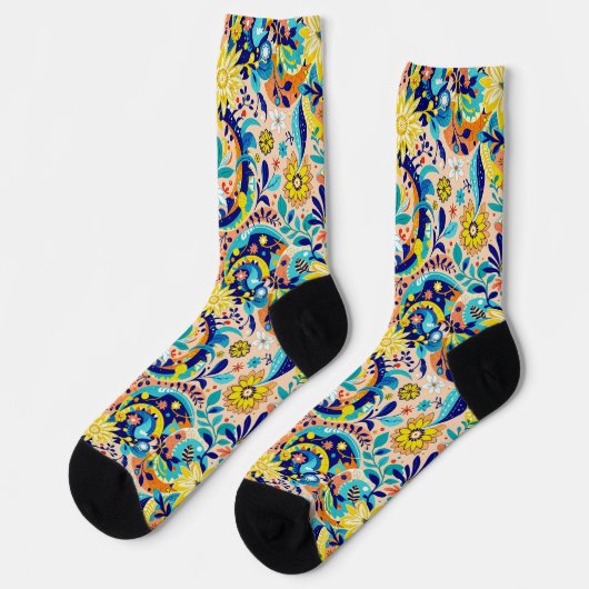 Bright Socks Elaborate Seamless Patterns 0039358 Sokken (Links)