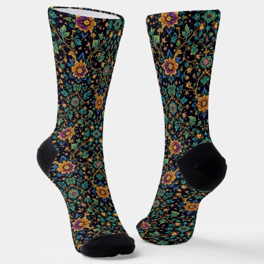Bright Socks Elaborate Seamless Patterns 0039360 Sokken (Gebogen)