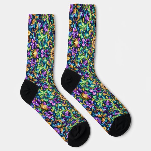 Bright Socks Elaborate Seamless Patterns 0039363 Sokken (Rechts)